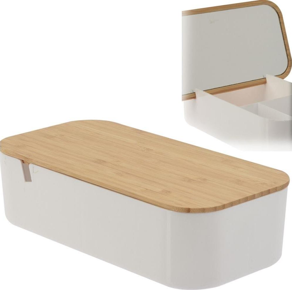 Lusterko kosmetyczne Bathroom Solutions Lusterko KOSMETYCZNE z pojemnikiem na kosmetyki, biżuterię, drobiazgi, organizer łazienkowy