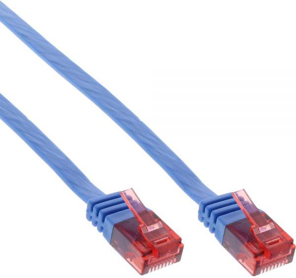InLine Ultraslim Patchcable U/UTP, Cat.6, niebieski, 10m (71600B)
