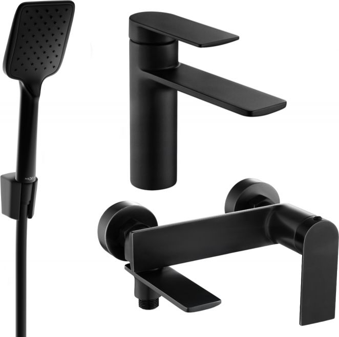 Mexen Mexen Zero R62 zestaw wannowy, czarny - 71103R62-70
