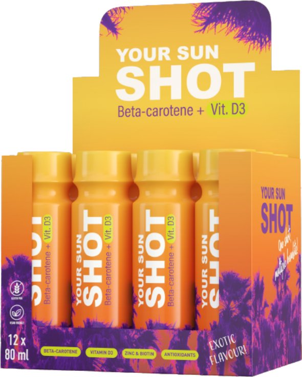 Your Sun Shot Vit. D3 Drinki Do Opalania x12szt