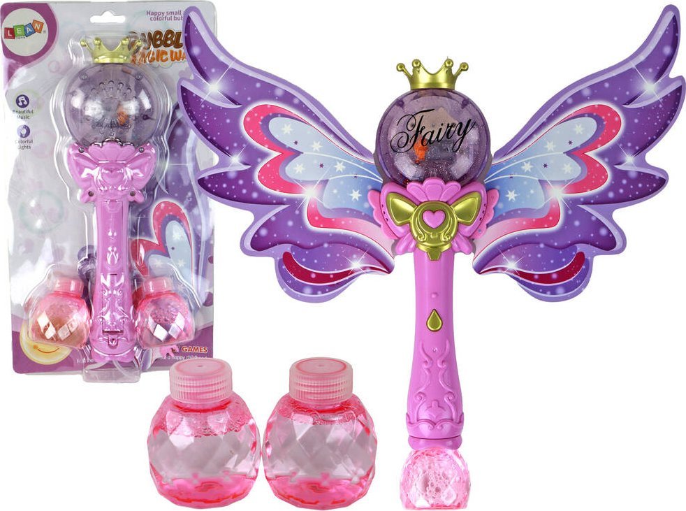 Triton Różdżka Bańki Mydlane Światła Dźwięki Różowa