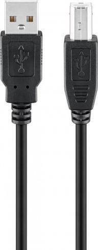Kabel USB USB-A - USB-B 0.25 m Czarny (RB95129)