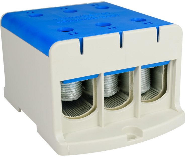 Elektro-Plast rozdzielnica odgałęźna 3-polowa niebieska montaż płaski i na szynę TH WLZ35/3x240/n 48.3240
