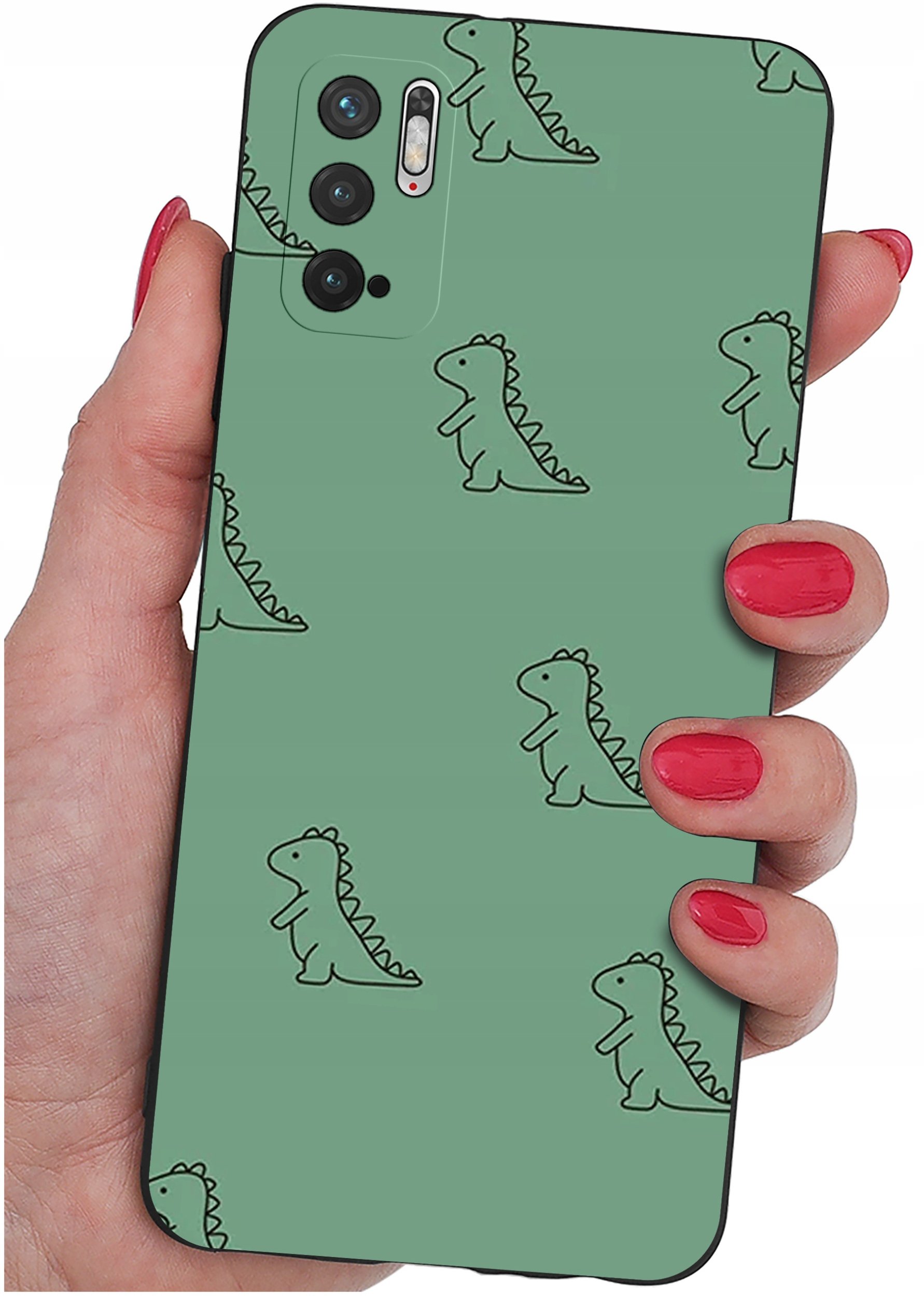 ETUI do Xiaomi Redmi Note 10 5G | WZORY | SILIKONOWE MATT CASE + SZKŁO 9H