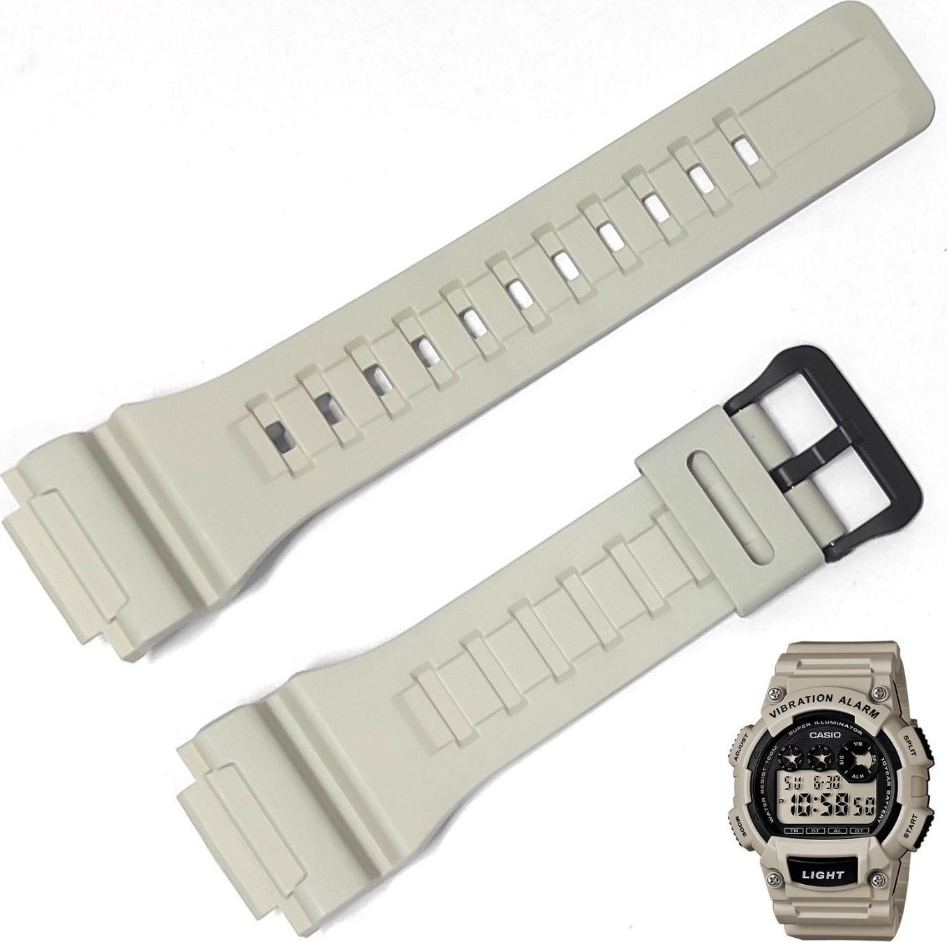 Pasek do zegarka Casio AQ-S810W W-735 szary 10452133 .