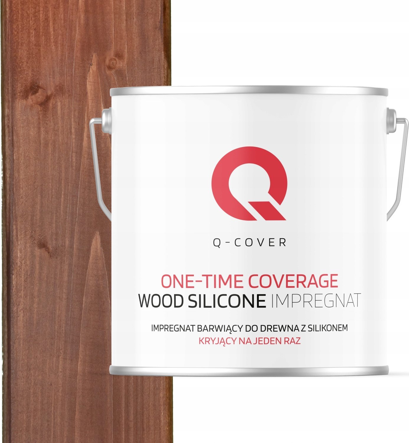 IMPREGNAT BARWIĄCY DO DREWNA KRYJĄCY NA JEDEN RAZ ORZECHOWY CIEMNY 5L