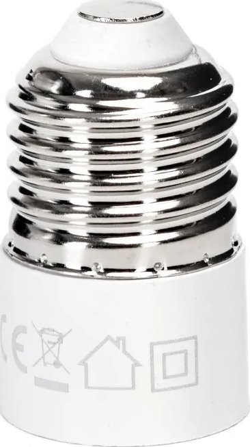 Aigostar Przejściówka do żarówki E27 na E14 biała Przejściówka do żarówki E27 na E14 biała