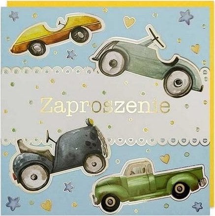 Zaproszenie Urodziny 5szt