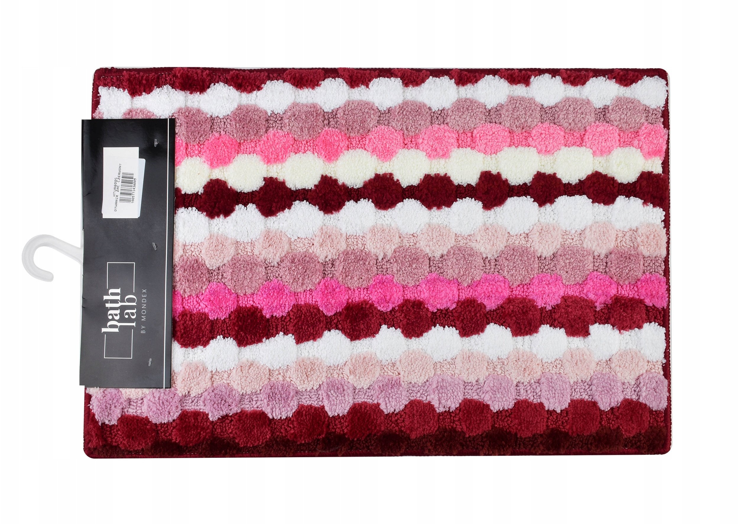 ZAC Dywanik Łazienkowy 40x60cm paski czerwony