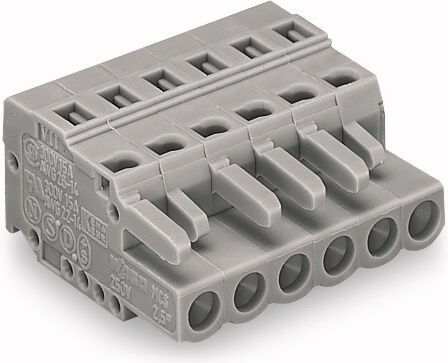 Wago Gniazdo MCS-MIDI Classic 8-biegunowe szare raster 5mm (231-108/026-000)