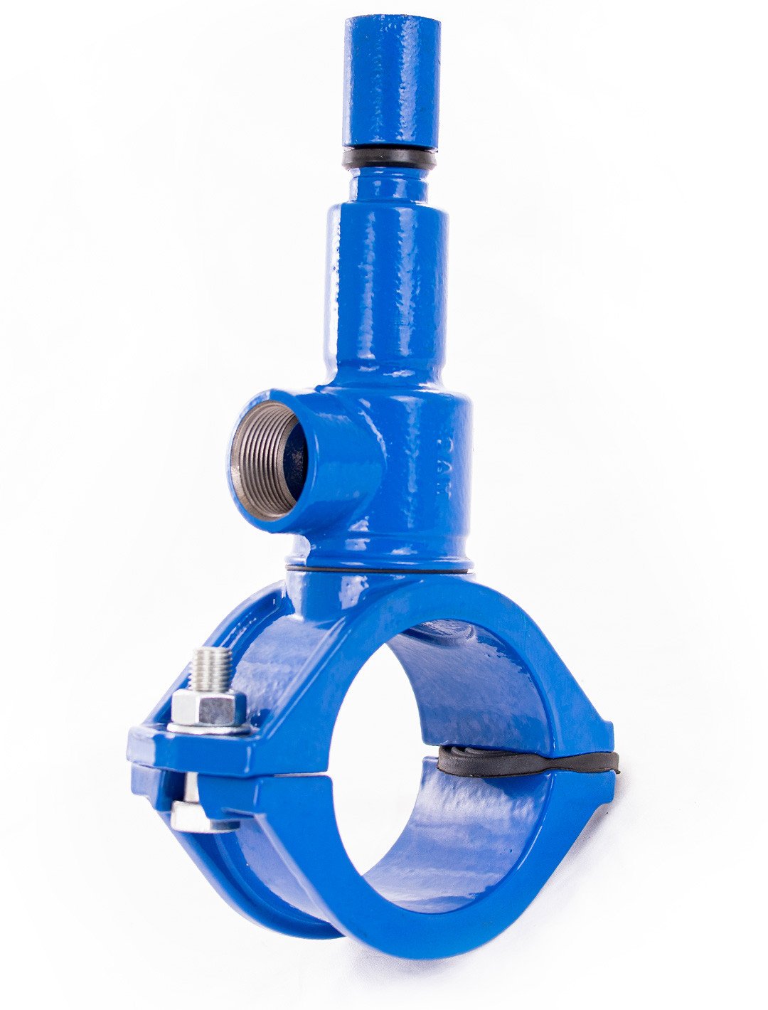 Nawiertka przyłączeniowa NP.-1 DN 160/50 do rur PVC/PE, o ściance do 11 mm, żeliwo szare GJL