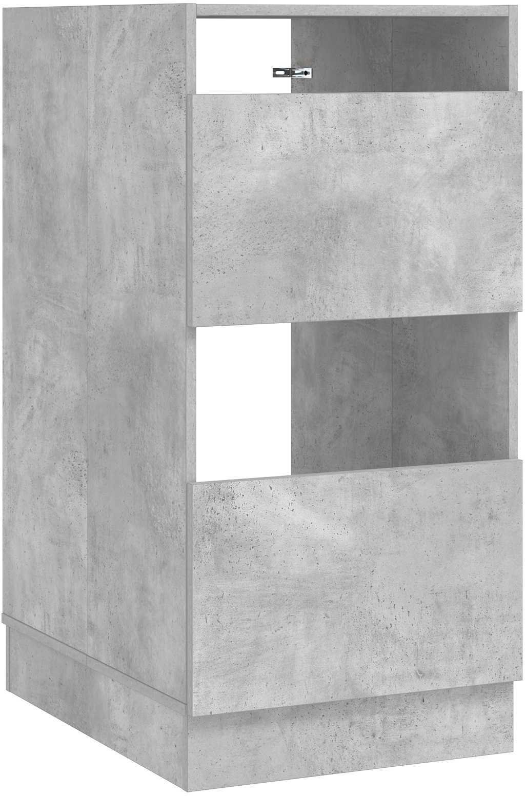 vidaXL Szafka do prania z drzwiami Betonowy