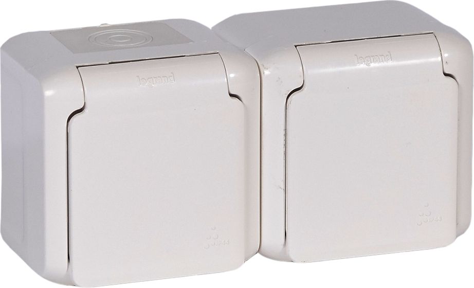 Legrand Gniazdo podwójne Forix hermetyczne IP44 16A biały (782377)