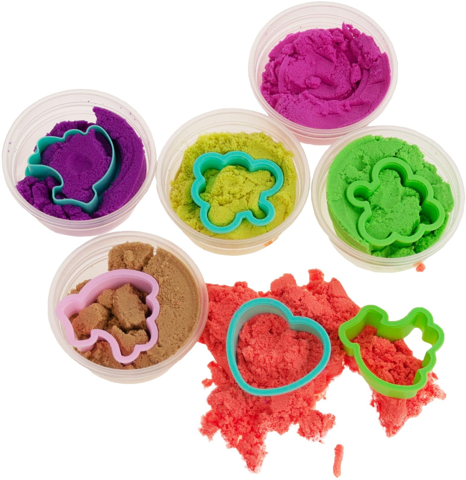 TG60423 PIASEK KINETYCZNY ZESTAW 6SZT FOREMKI PIASKOLINA