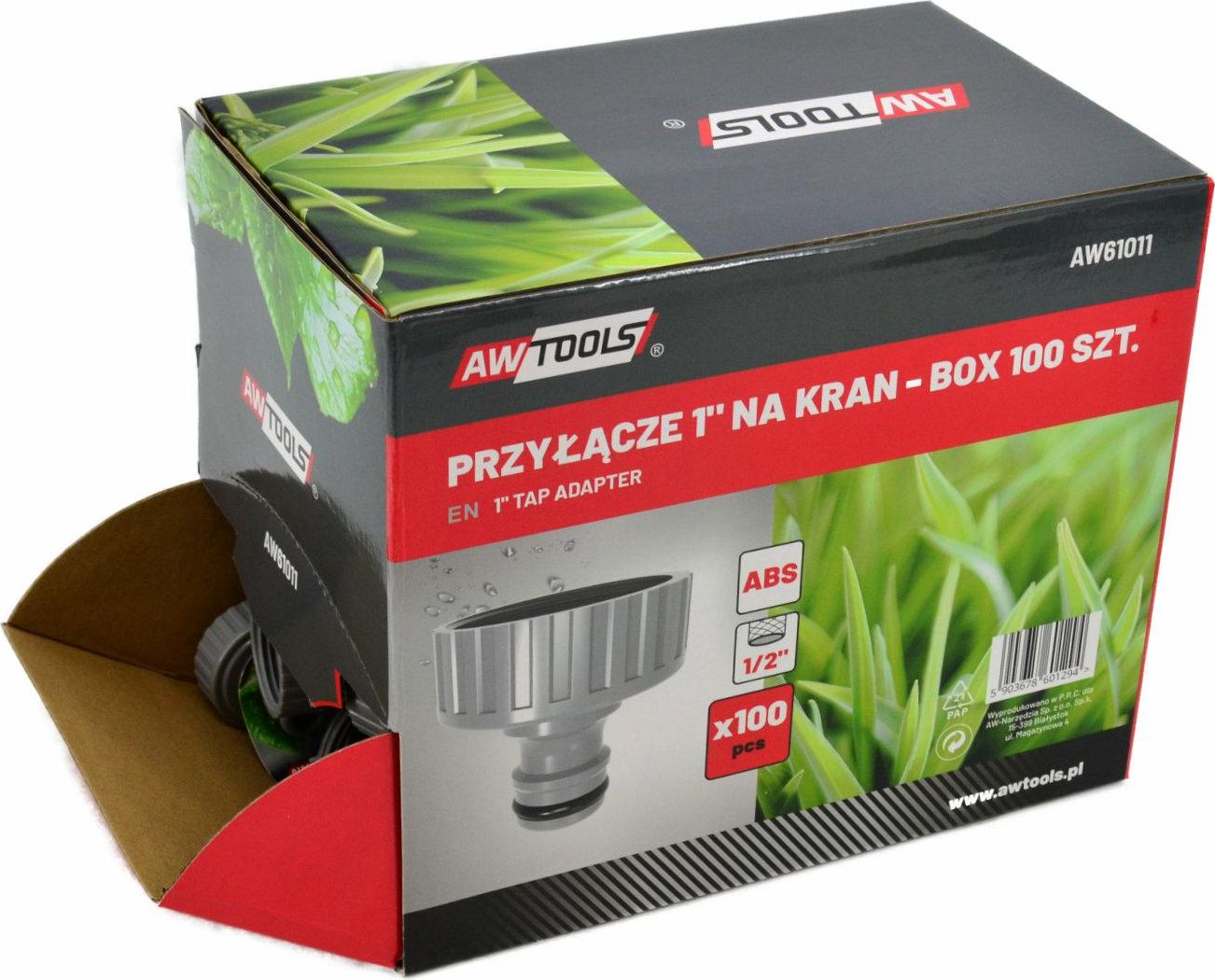 AWTools AWTOOLS PRZYŁĄCZE 1" NA KRAN BOX-100szt. AW61011