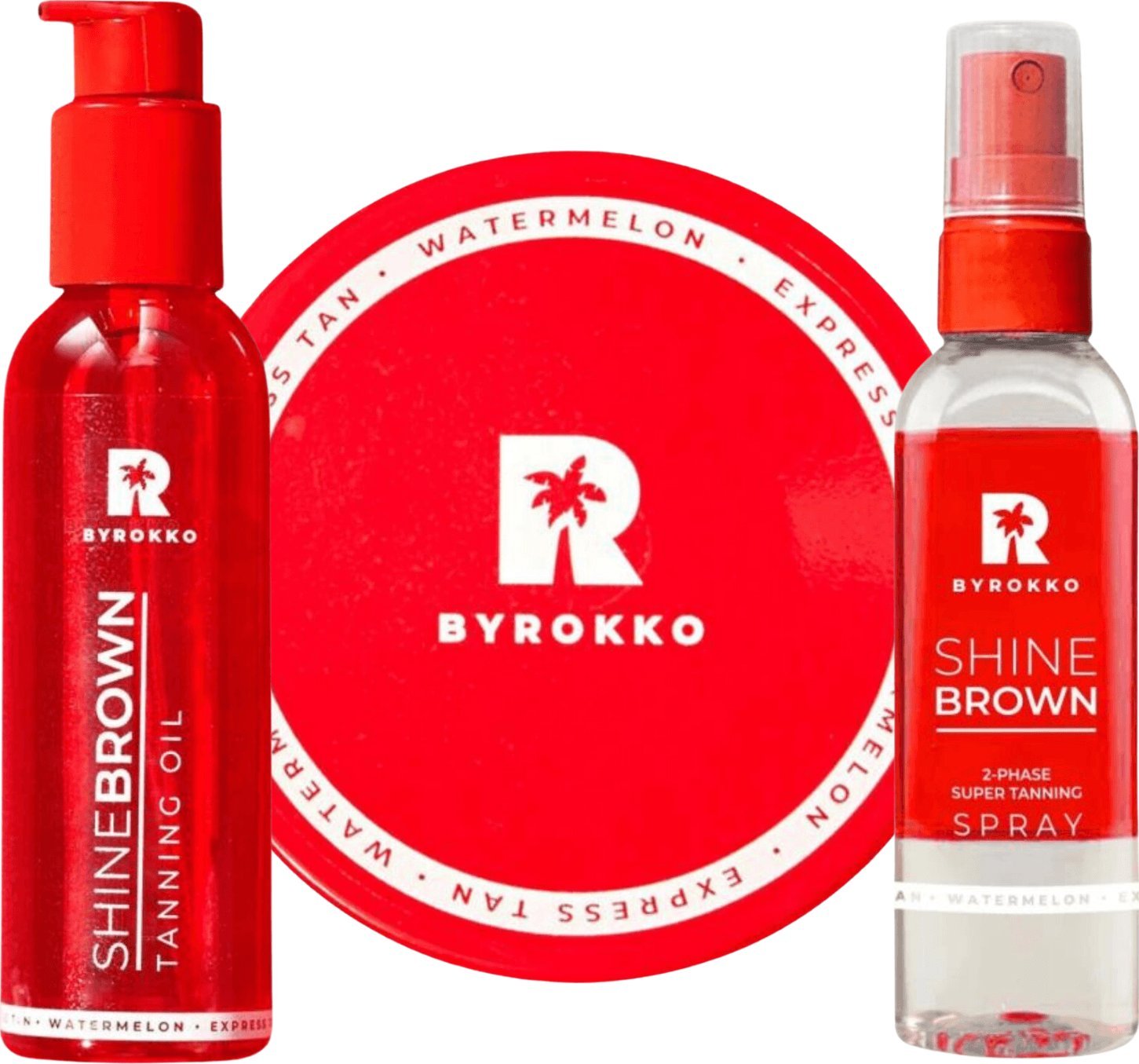 Byrokko Byrokko Watermelon Zestaw 3 Arbuzowych Balsamów Do Opalania