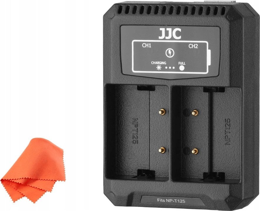 Ładowarka do aparatu JJC Ładowarka dwukanałowa JJC DCH-NPT125 do akumulatorów NP-T125
