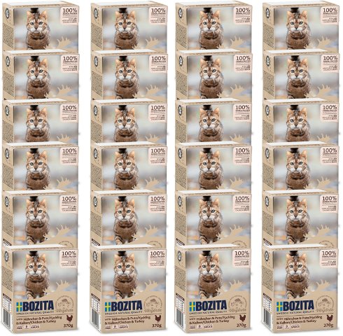 BOZITA Cat Kurczak I Indyk W Sosie 24x370g