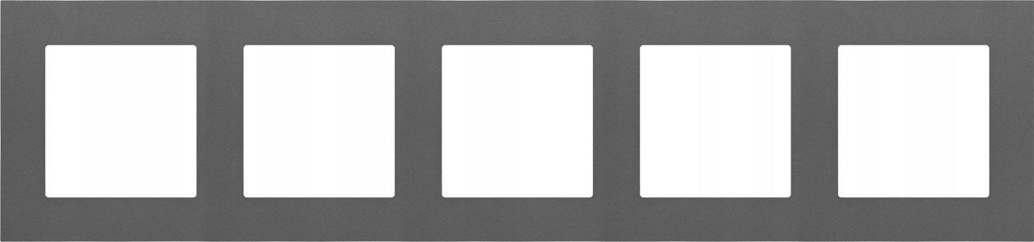 Kontakt-Simon Ramka pięciokrotna Kontakt-Simon 55 TR5/116 LINE grafitowy mat