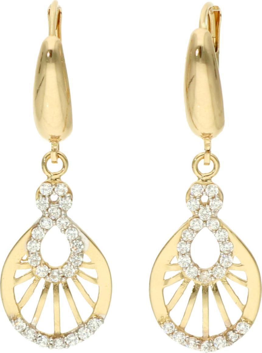 Rosanto Złote kolczyki z cyrkoniami 585 14k