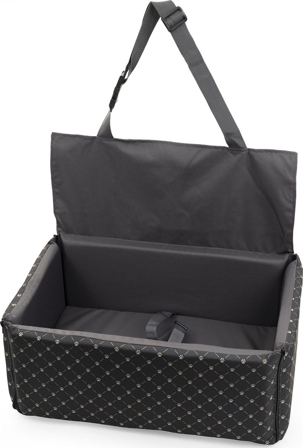 Boutiquezoo Fotelik samochodowy dla psa transporter mata M Eco Łapki