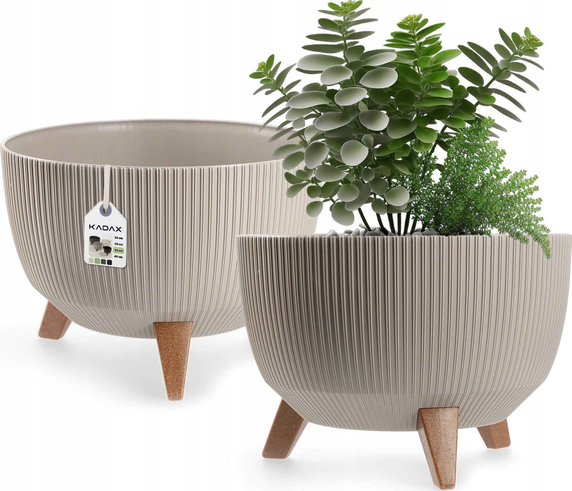 Kadax KADAX Doniczka Donica Wkład Misa Na Nóżkach 33cm