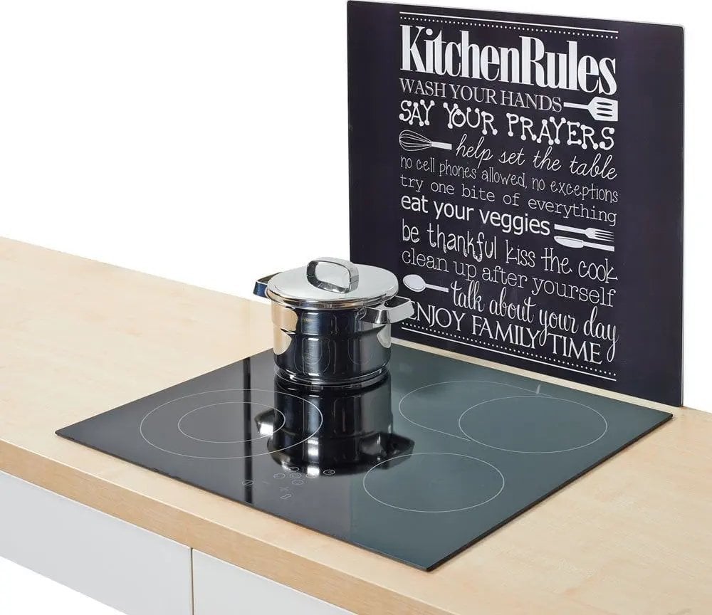 Zeller Szklana płyta ochronna KITCHEN RULES na kuchenkę – duża, ZELLER