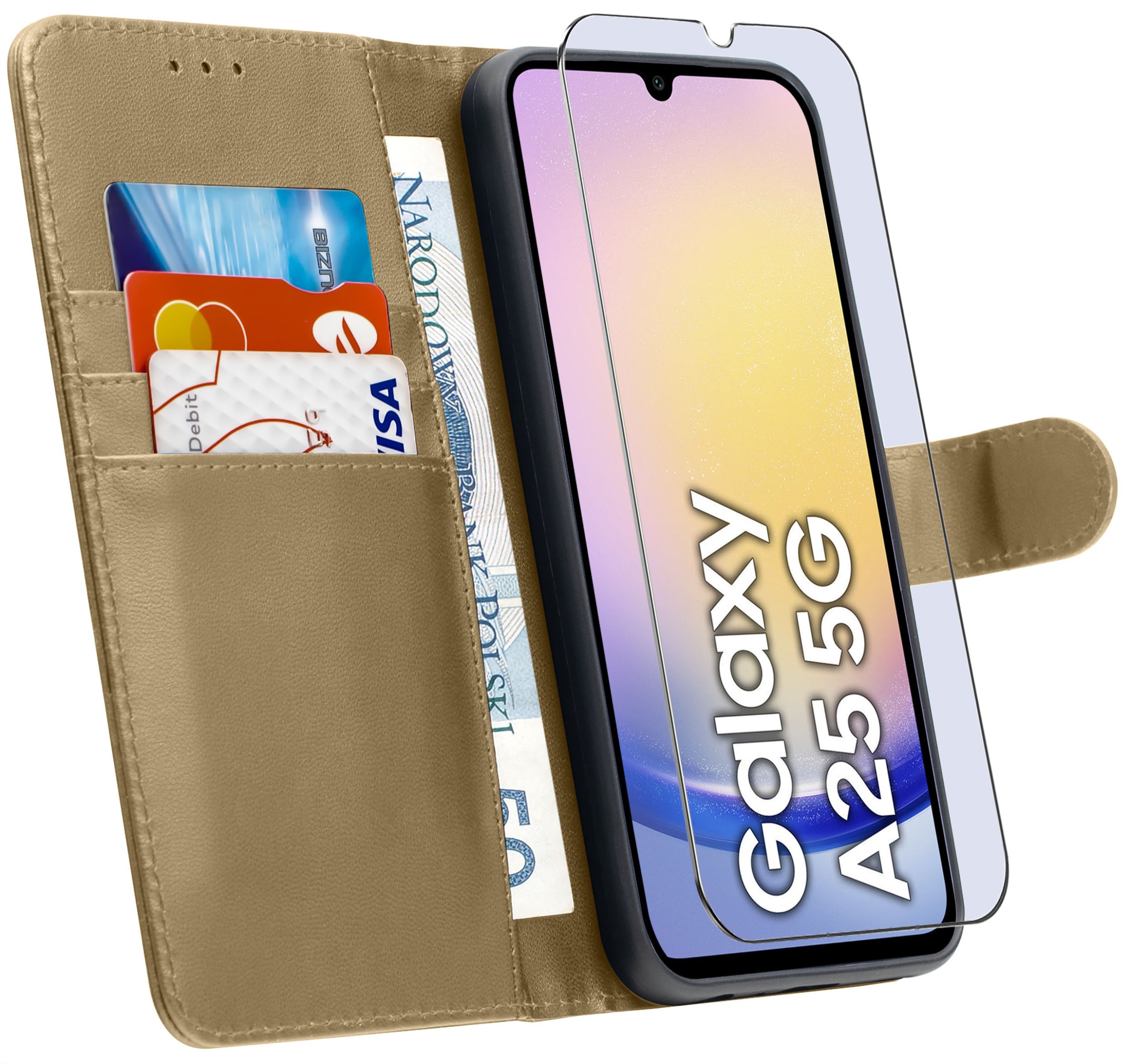 ETUI do Samsung A25 5G | SKÓRZANE PORTFEL BOOK TOKRA CASE CLASSIC + SZKŁO