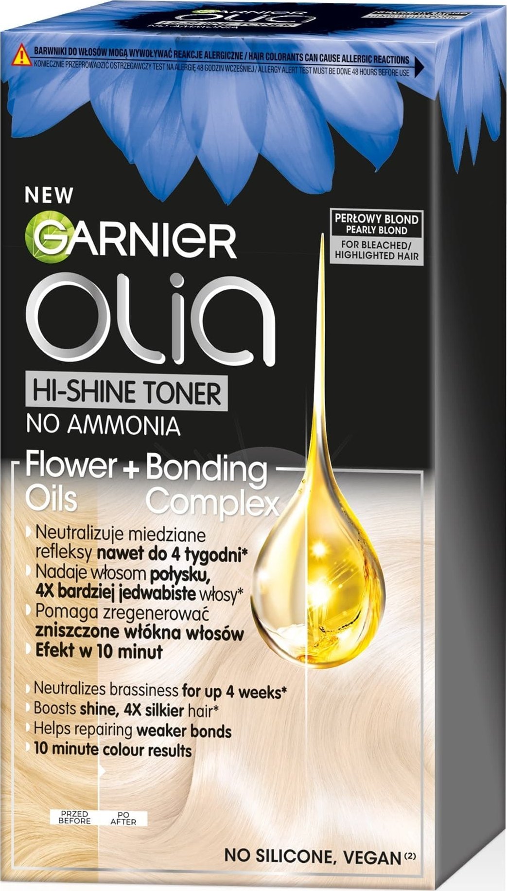 Garnier GARNIER Olia Hi-Shine Toner do włosów blond - Perłowy Blond 1op.