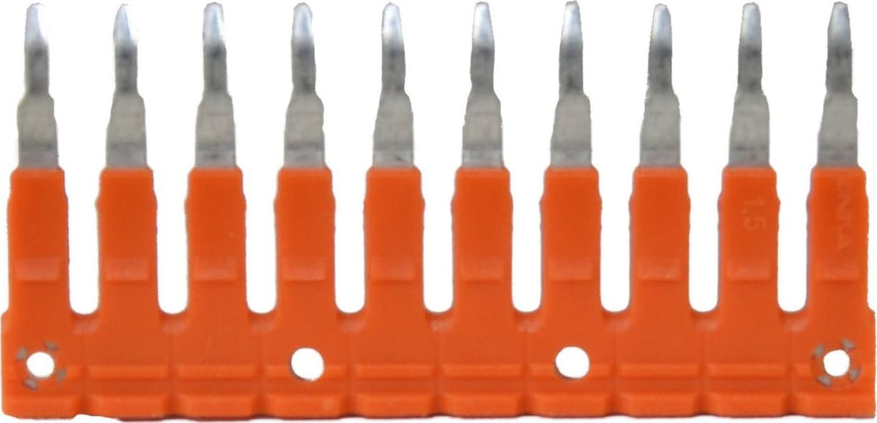 ONKA Elektrik Mostek grzebieniowy MRK i OPK 1,5mm2 pomarańczowy 10 polowy T0-1923