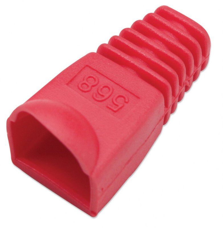 Intellinet Network Solutions Osłonka Wtyku RJ45 6.2mm Czerwona 10 sztuk (504379)