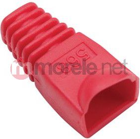 Intellinet Network Solutions Osłonka Wtyku RJ45 6.2mm Czerwona 10 sztuk (504379)