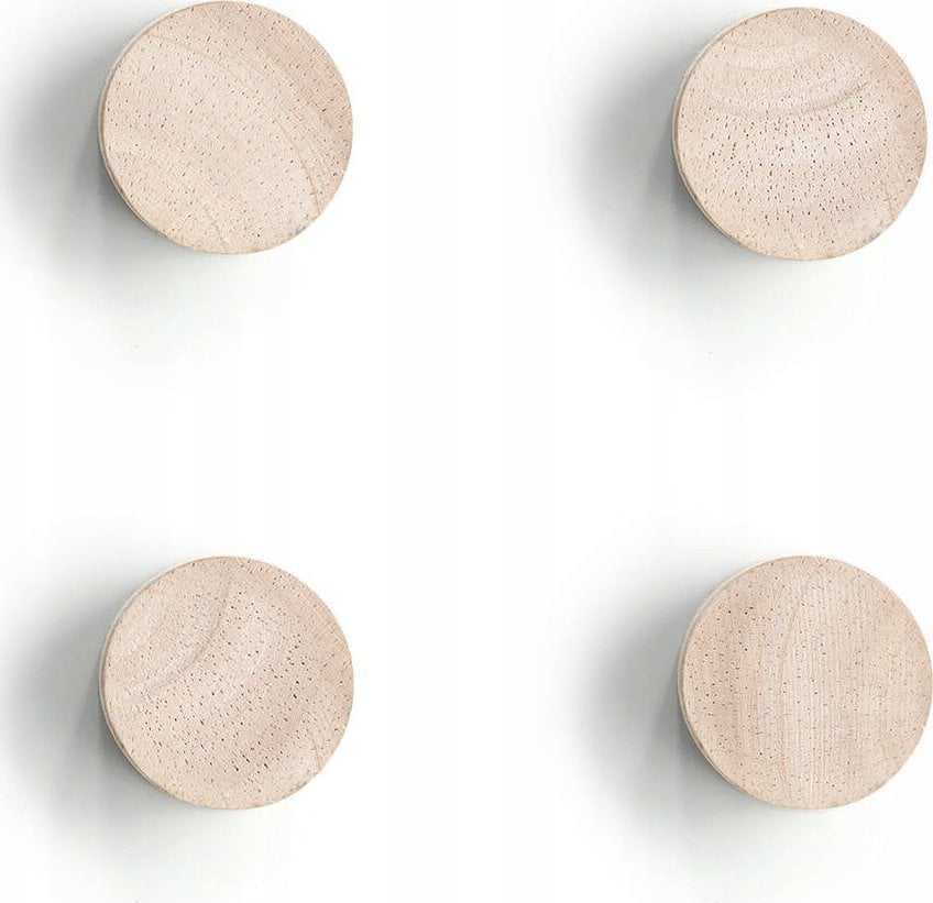 Zeller Drewniane magnesy, 4 sztuki, Ø 2,2 cm