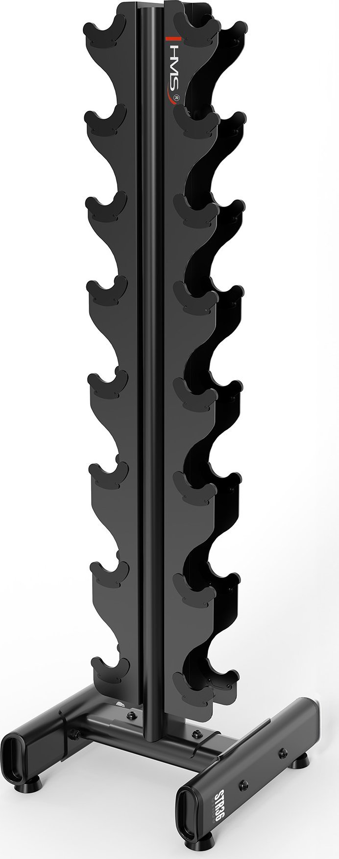 STR36 STOJAK NA CIĘŻARKI I HANTELKI PIONOWY SEMI COMMERCIAL HMS