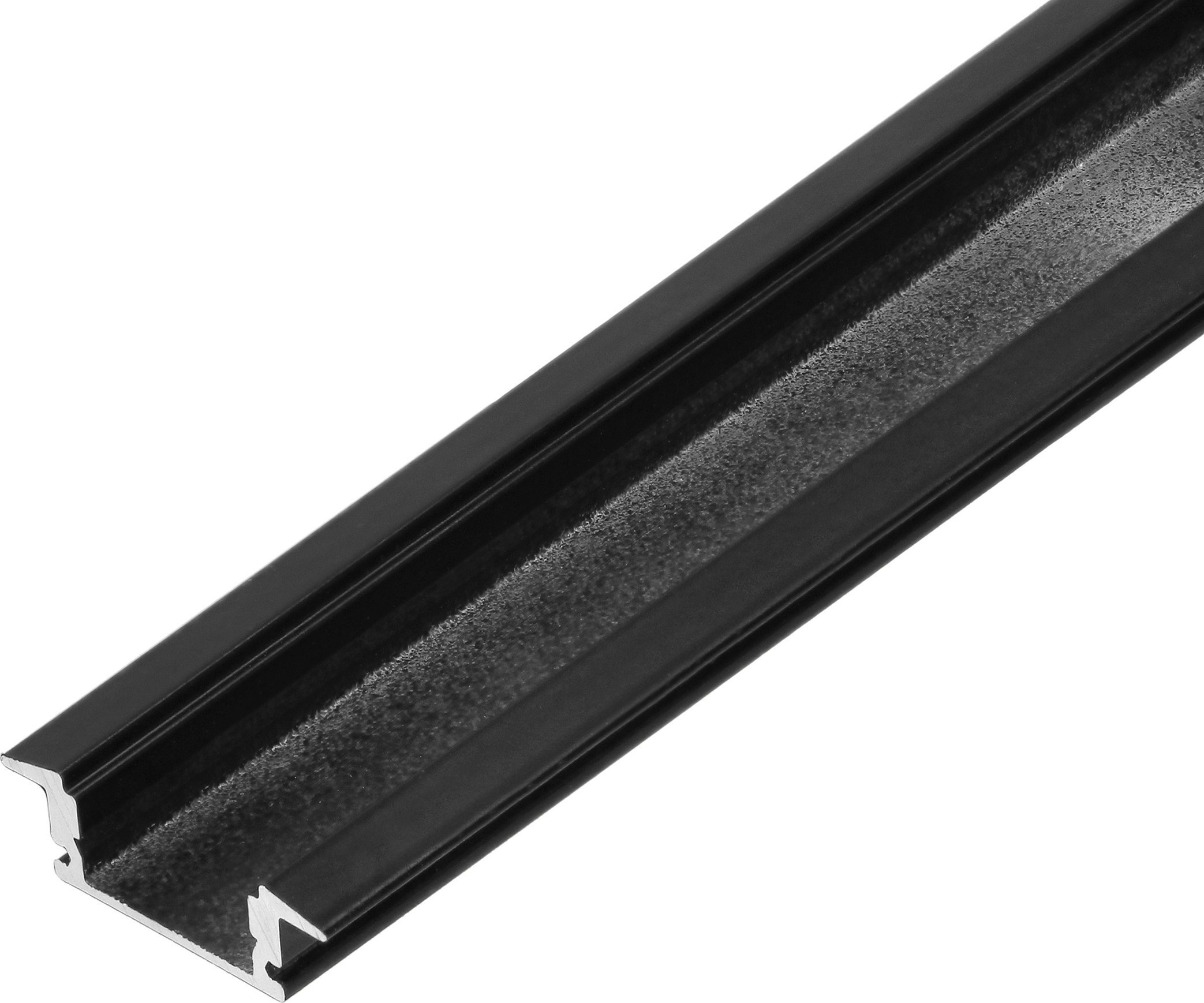 Orno Profil aluminiowy do taśm LED, 2000 x 24,5 x 6,85 mm, wpuszczany w karton gips, czarny
