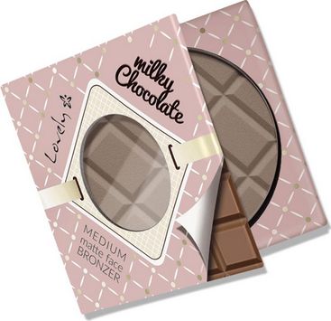 Lovely Milky Chocolate Medium Matte Face Bronzer czekoladowy matowy puder brązujący do twarzy i ciała 9g