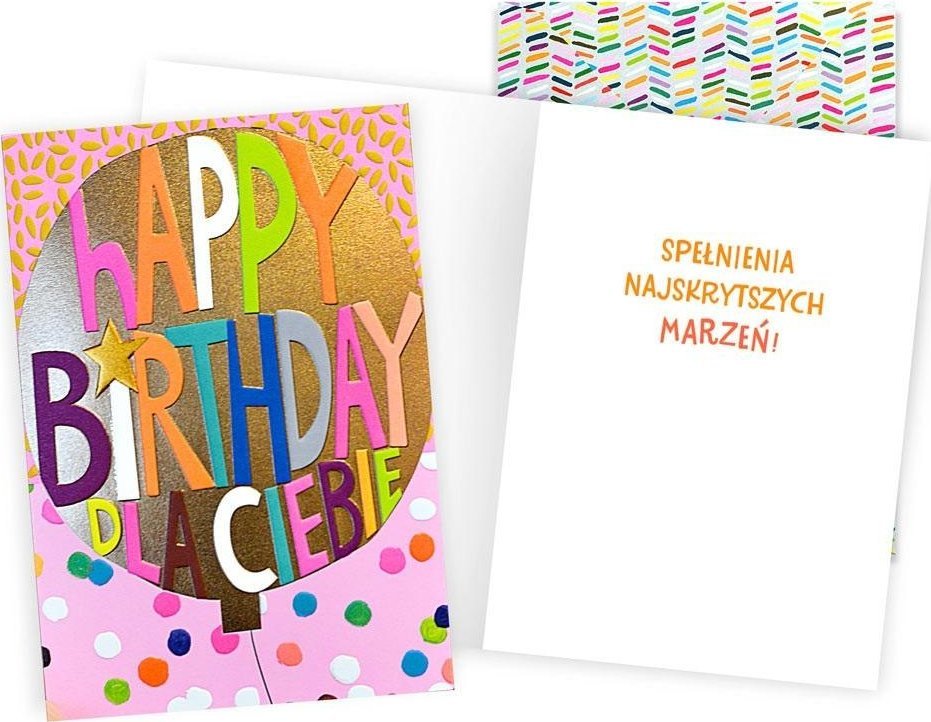 Karnet Urodziny damskie (balon)