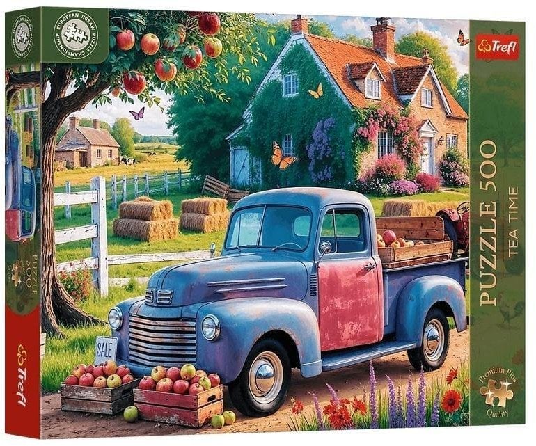 Trefl Puzzle Premium Plus Quality, Mistrzostwa Europy, Tea Time: Samochód farmera 500 elementów (37612)