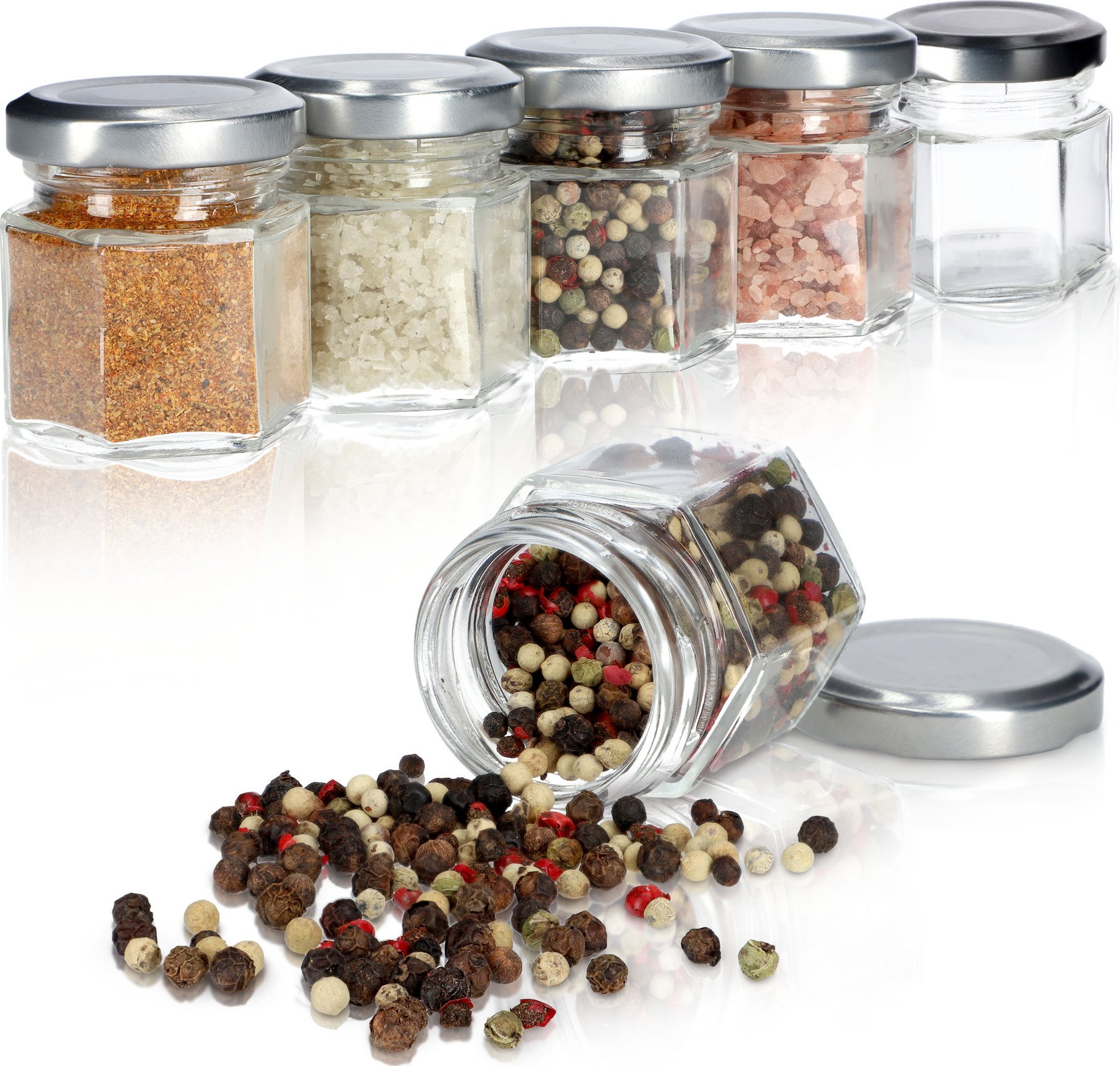 Kadax KADAX Słoik sześciokątny z zakrętką metalową 30ml