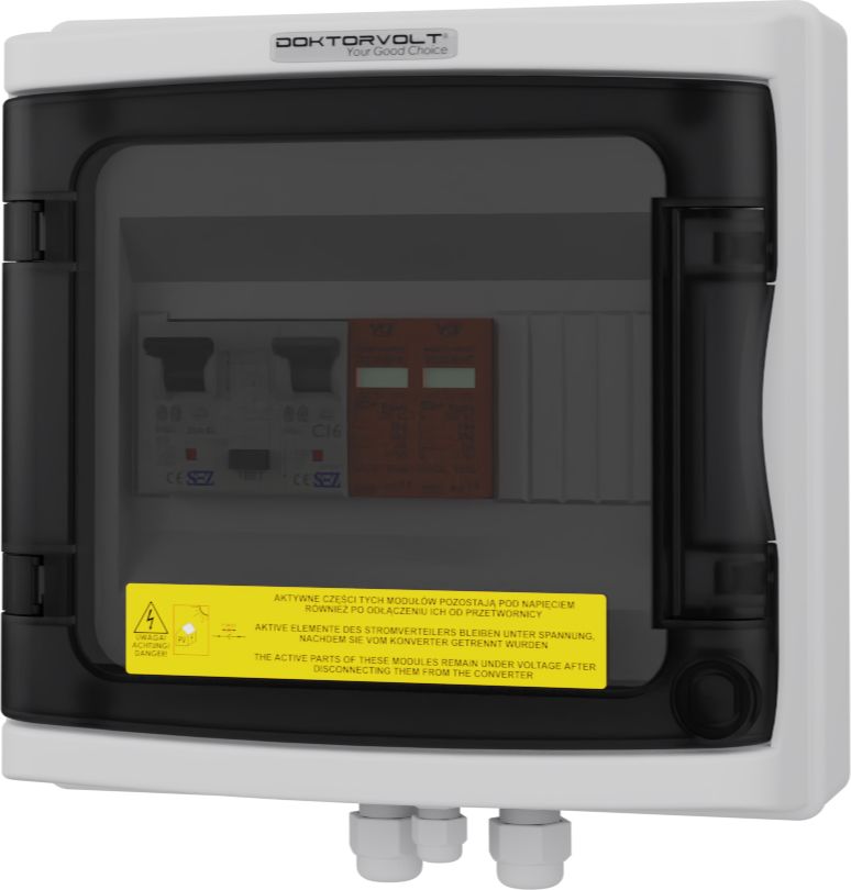 Doktorvolt AC 1F C16 25A 300mA T1 T2 Rozdzielnica PV Fotowoltaiczna Solarna VCX Doktorvolt 4500