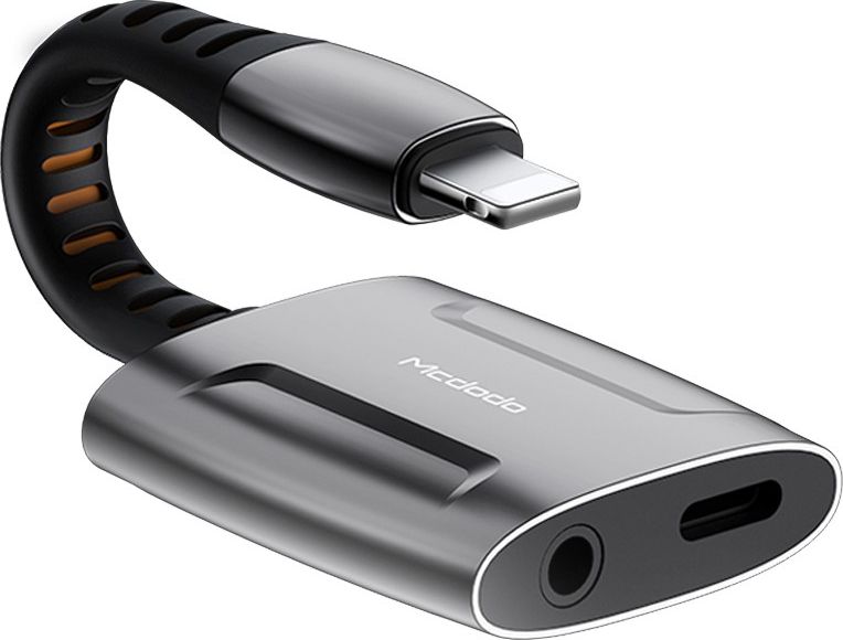 Adapter USB Mcdodo CA-6340 Lightning - Jack 3.5mm Szary