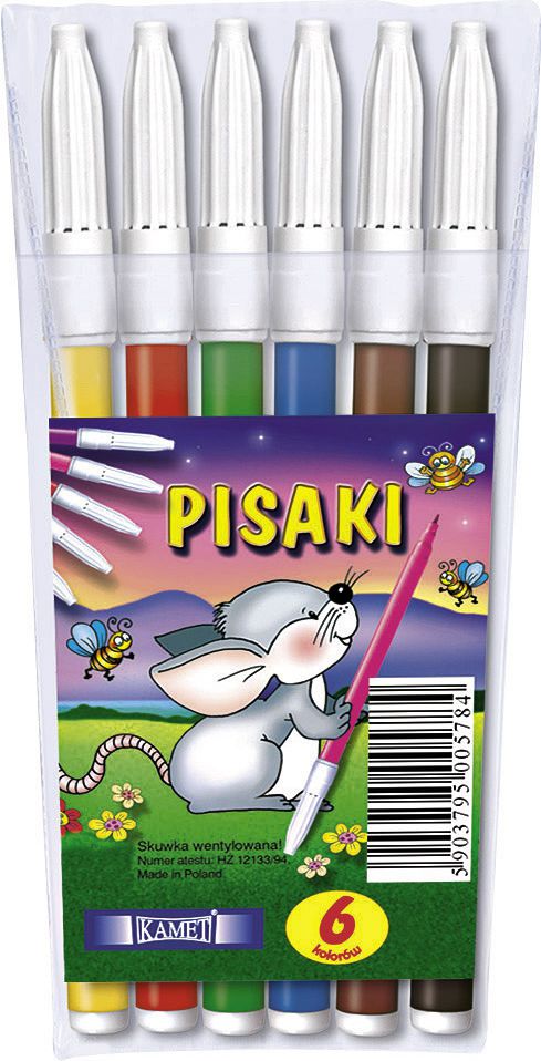 Kamet Zestaw flamastrów 6szt. (KM1010)