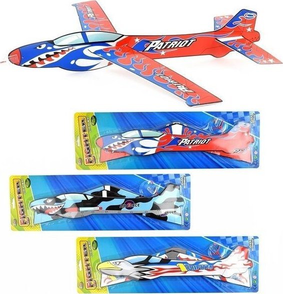 Lekki model samolotu do puszczania 44cm MIX
