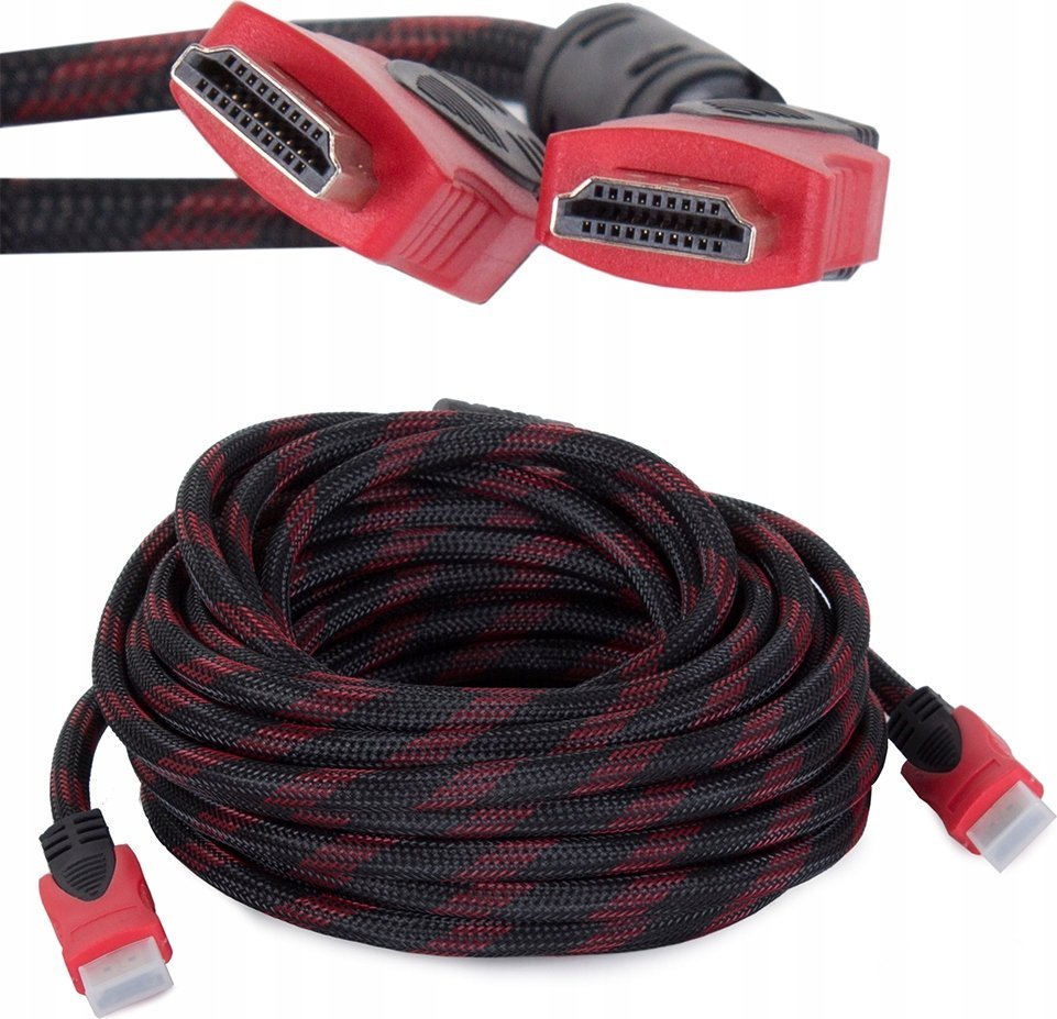 Kabel Verk KABEL PRZEWÓD HDMI 1.4 4K 3D UHD 10m MIEDŹ 48 bit