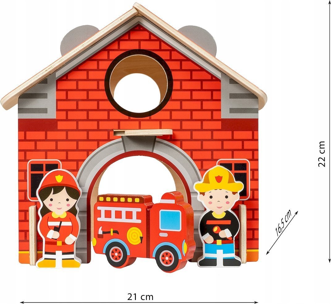 Smily Play Drewniana remiza strażacka SmilyPla.SPW84940 49405