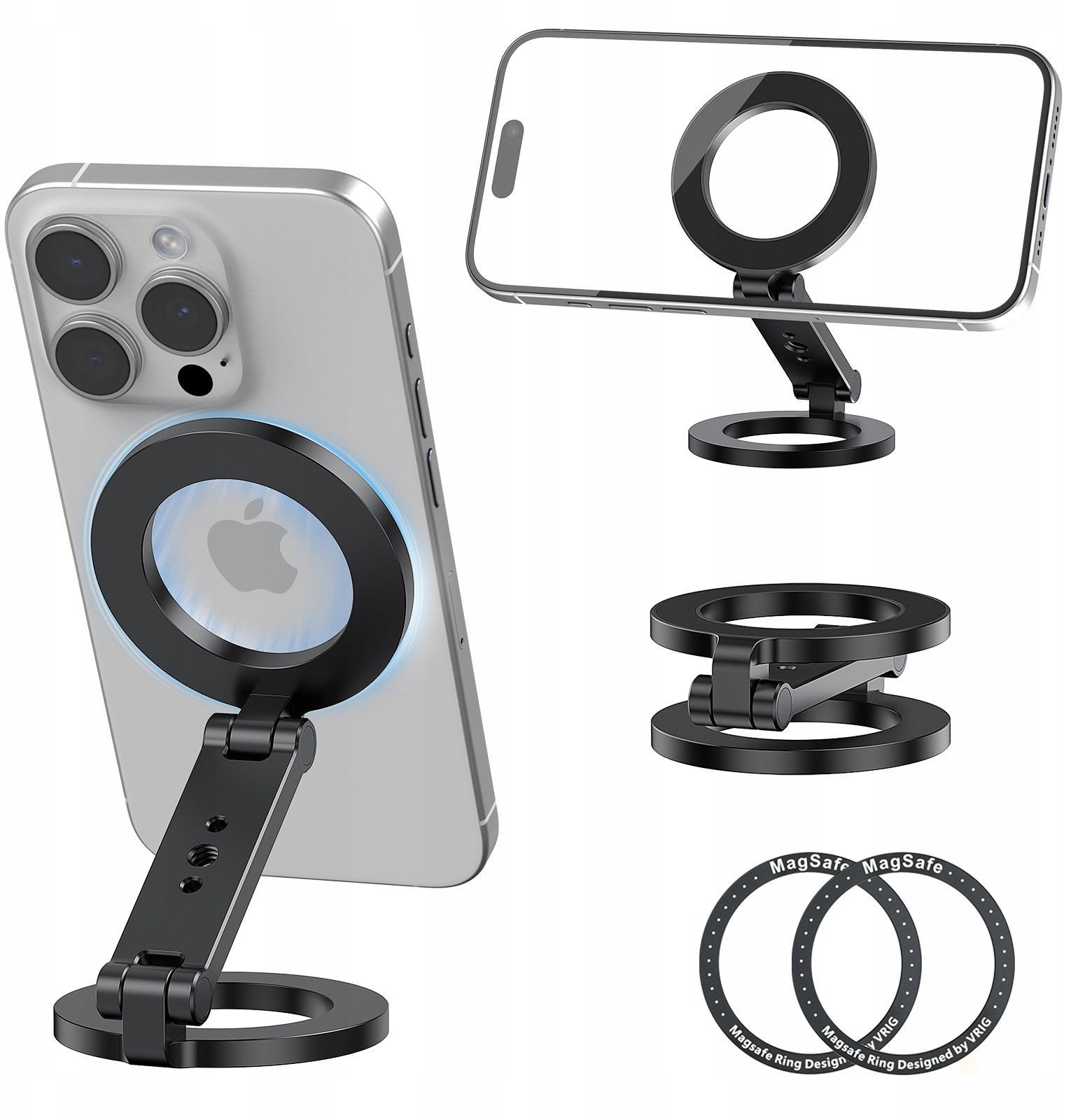 Uchwyt Mocowanie 2x Magnes Magnetyczne Na Telefon Smartfon Iphone Mag Safe Magsafe/ Vrig / Mg-26