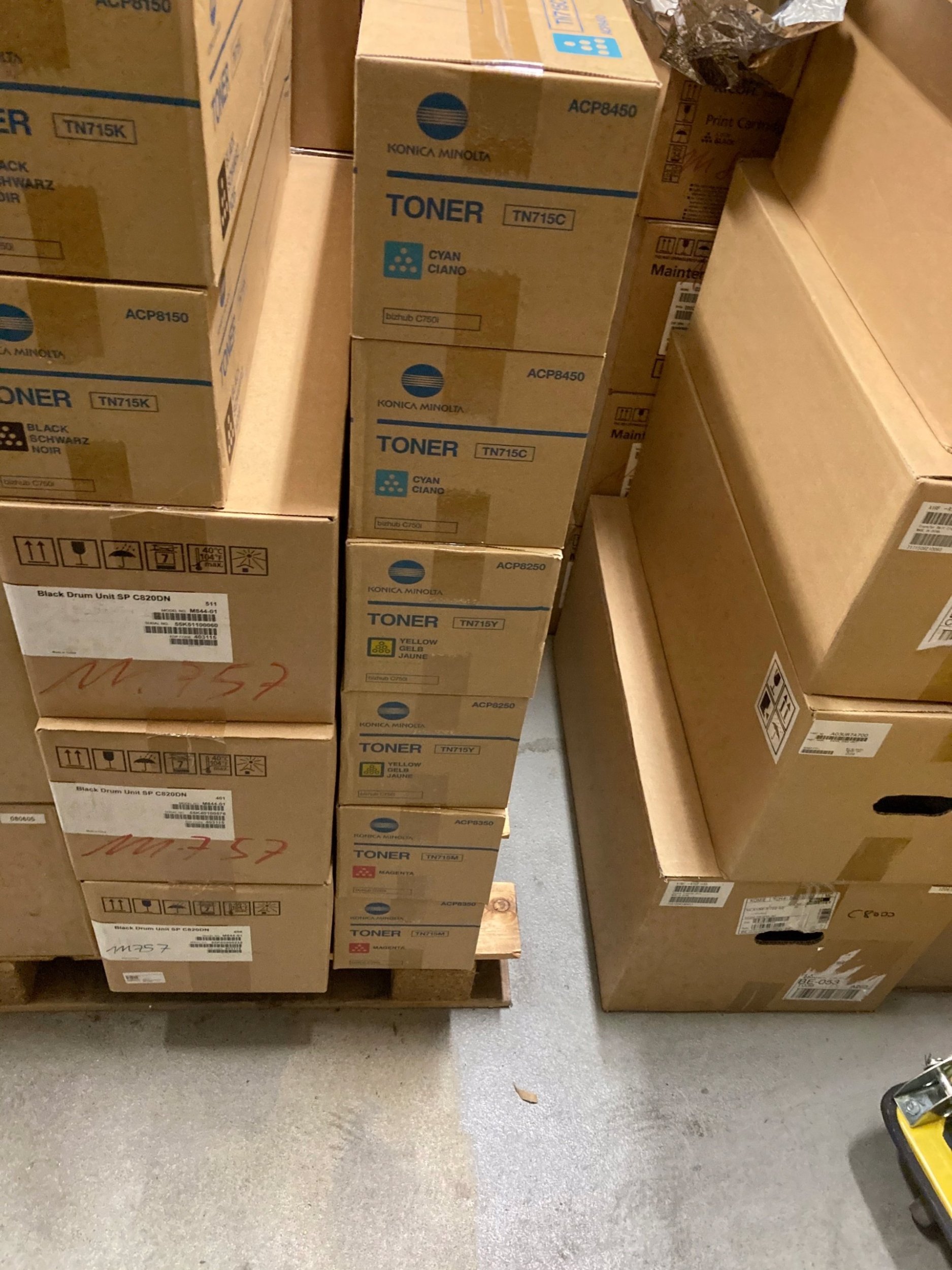 Konica Minolta oryginalny toner ACP8250, TN715Y, yellow, 45000s