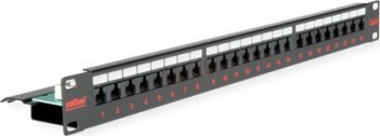 Roline Patch panel ROLINE Cat.6 (Class E) 19, 24P, nieekranowany, czarny
