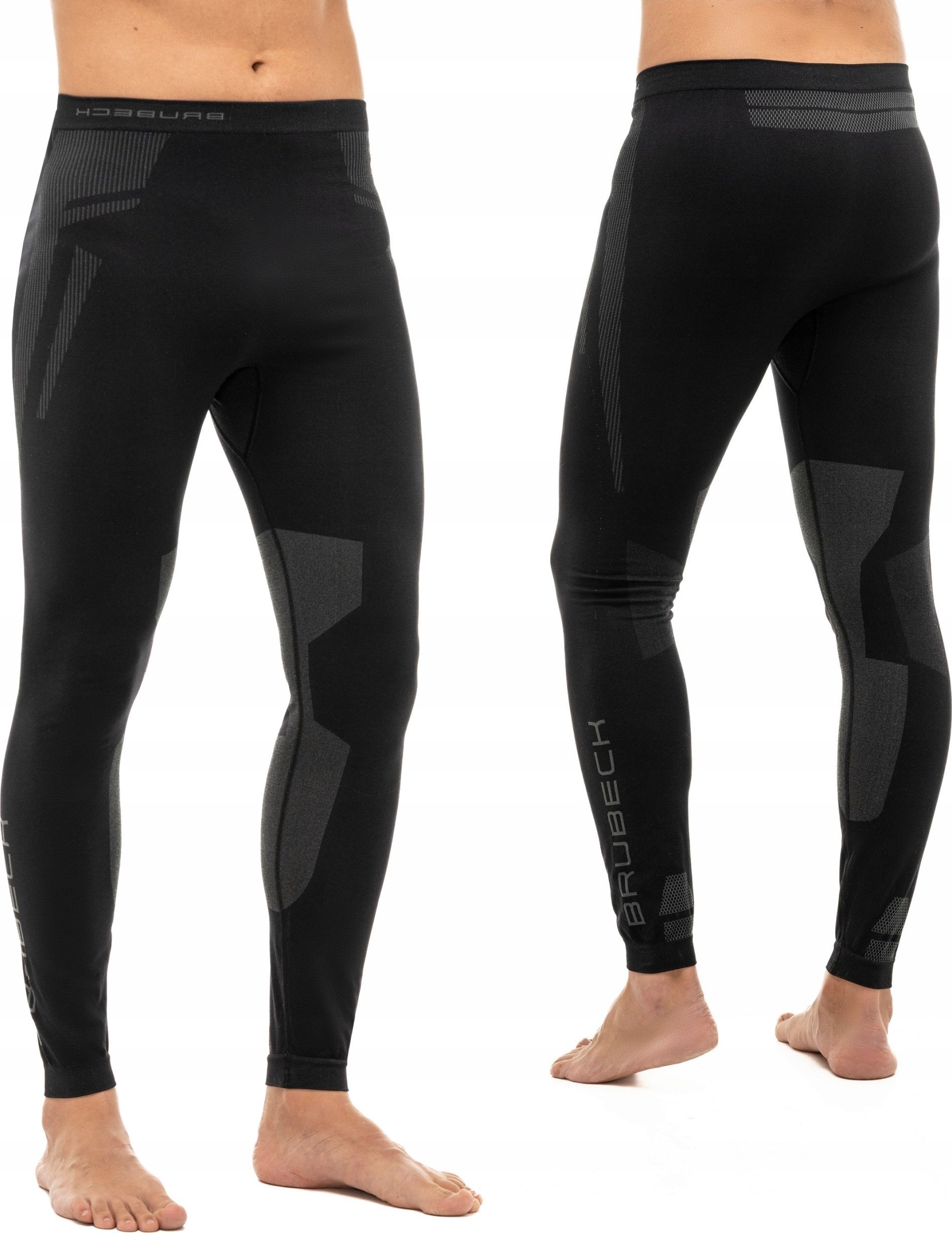 Brubeck LE13270 Spodnie męskie DRY z długą nogawką czarny/grafitowy M