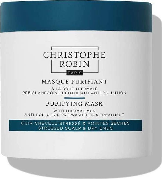Christophe Robin Purifying Mask With Thermal Mud detoksykująca maska przed myciem włosów 250ml